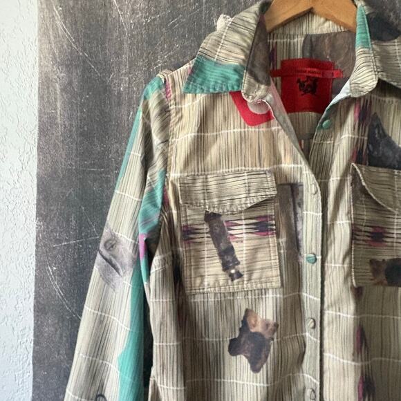 THEBE MAGUGU Sangoma Bone Printed Shirtdress Size Large - Picture 9 of 15